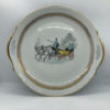 Plat en porcelaine dessin calèche – Image 4