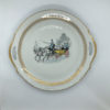 Plat en porcelaine dessin calèche – Image 2