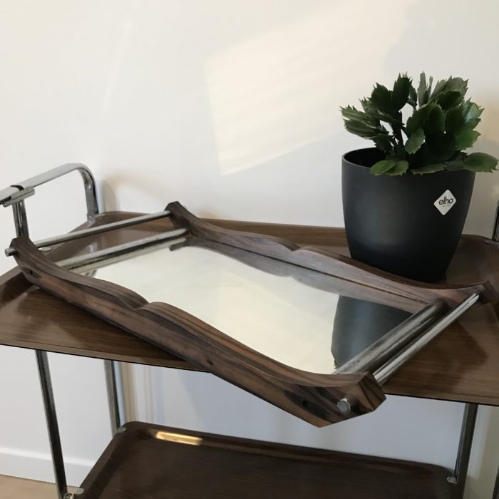 plateau miroir rectangle vintage brocante clemence pau