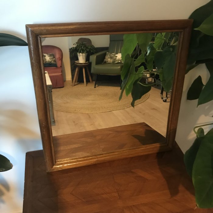 miroir rotin vintage brocante clemence pau