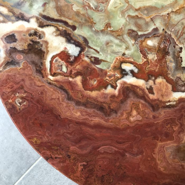 table onyx marbre laiton bronze doré brocante clemence vintage pau