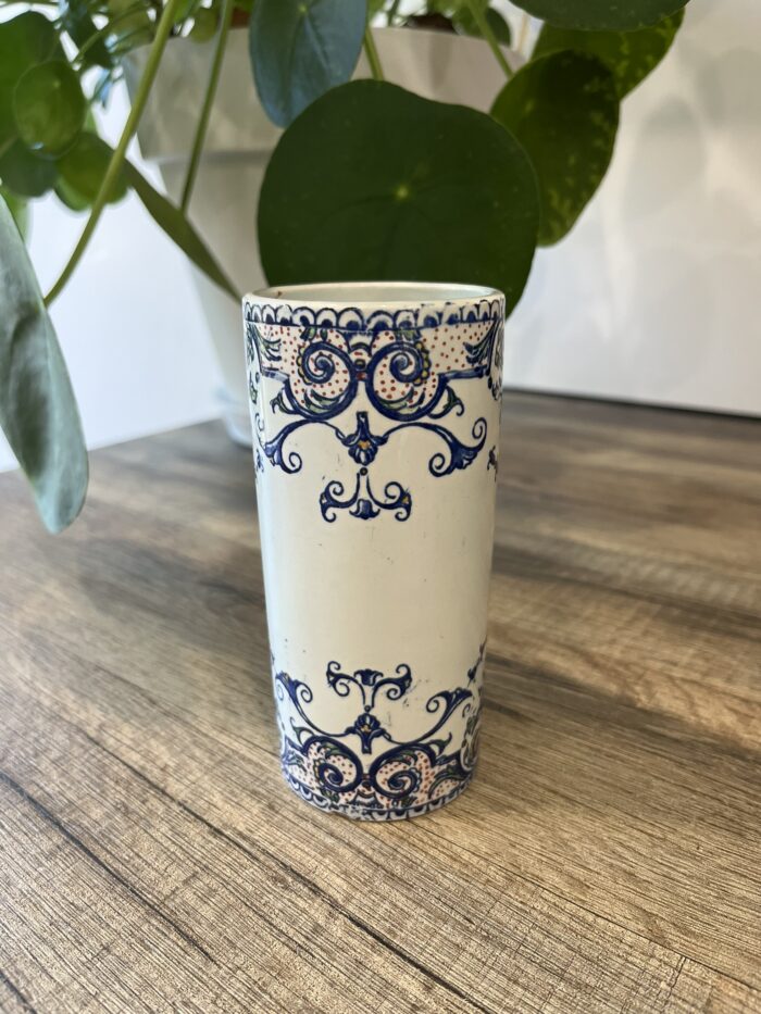 Petit vase Gien bleu et blanc – Image 8