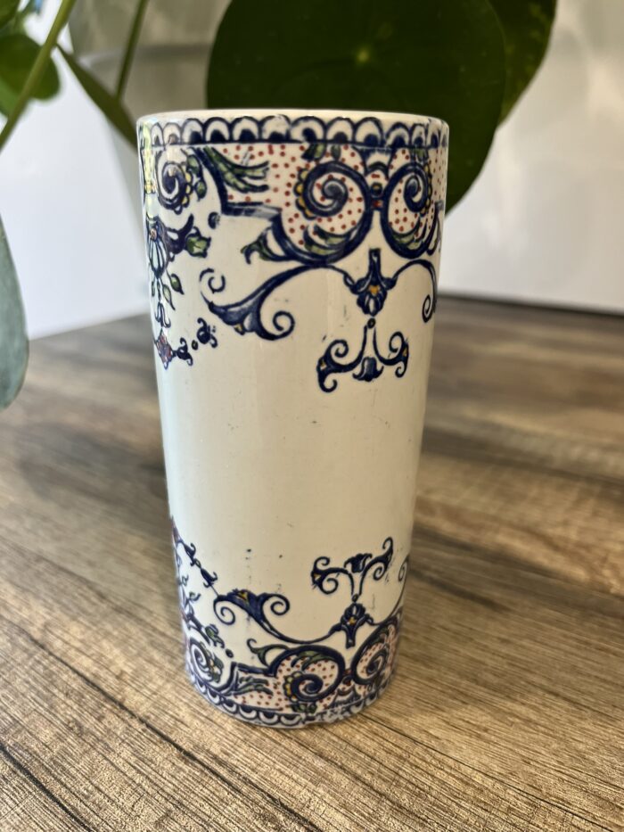 Petit vase Gien bleu et blanc – Image 6