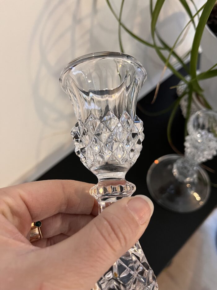 Paire de bougeoirs en verre ✨🕯️ – Image 6