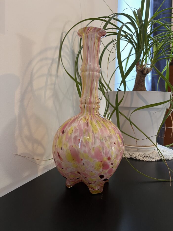 Vase en verre soufflé – Rose et jaune 🌸 – Image 12