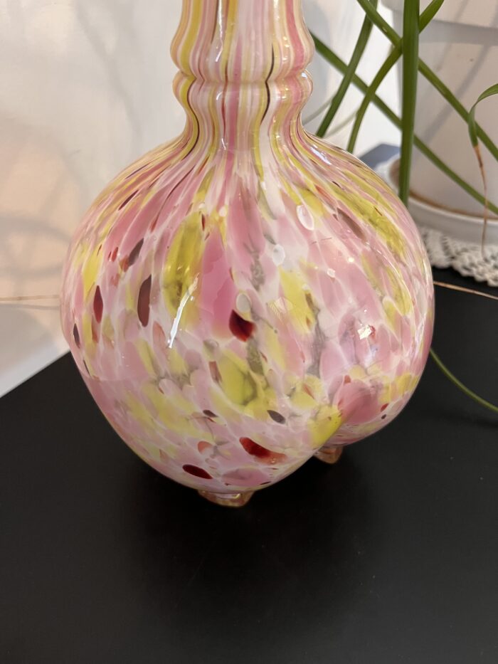 Vase en verre soufflé – Rose et jaune 🌸 – Image 10