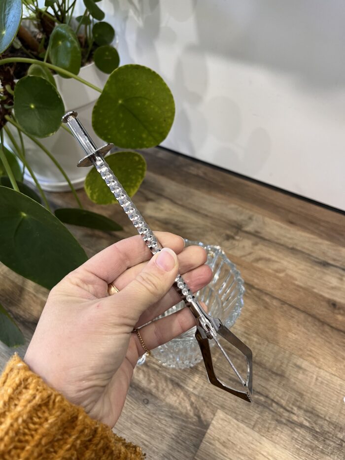 Seau à glaçons en verre vintage avec pince 🧊 – Image 11