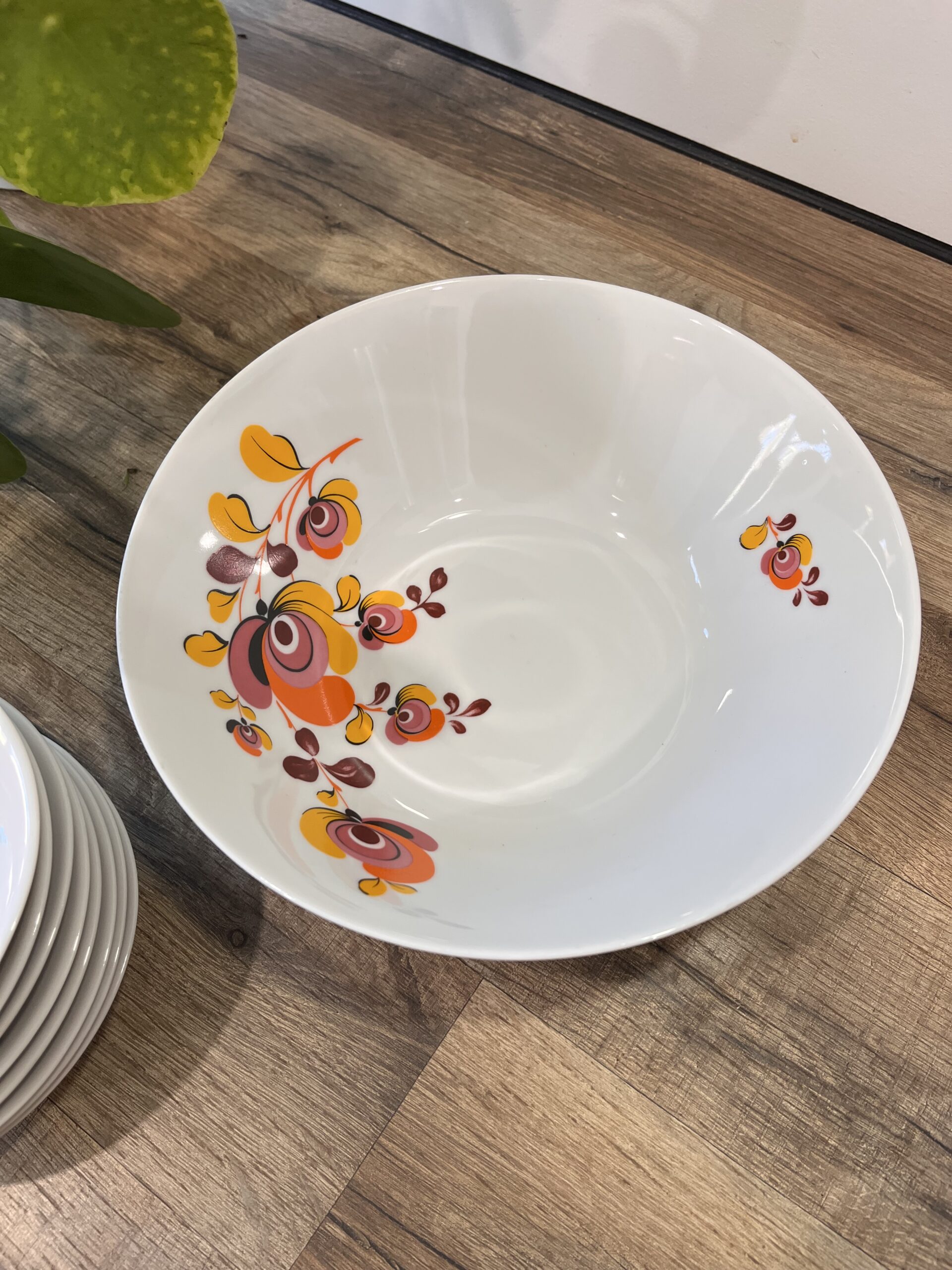 Ensemble plat creux et 8 ramequins motifs floraux 🍂🌸 – Image 8