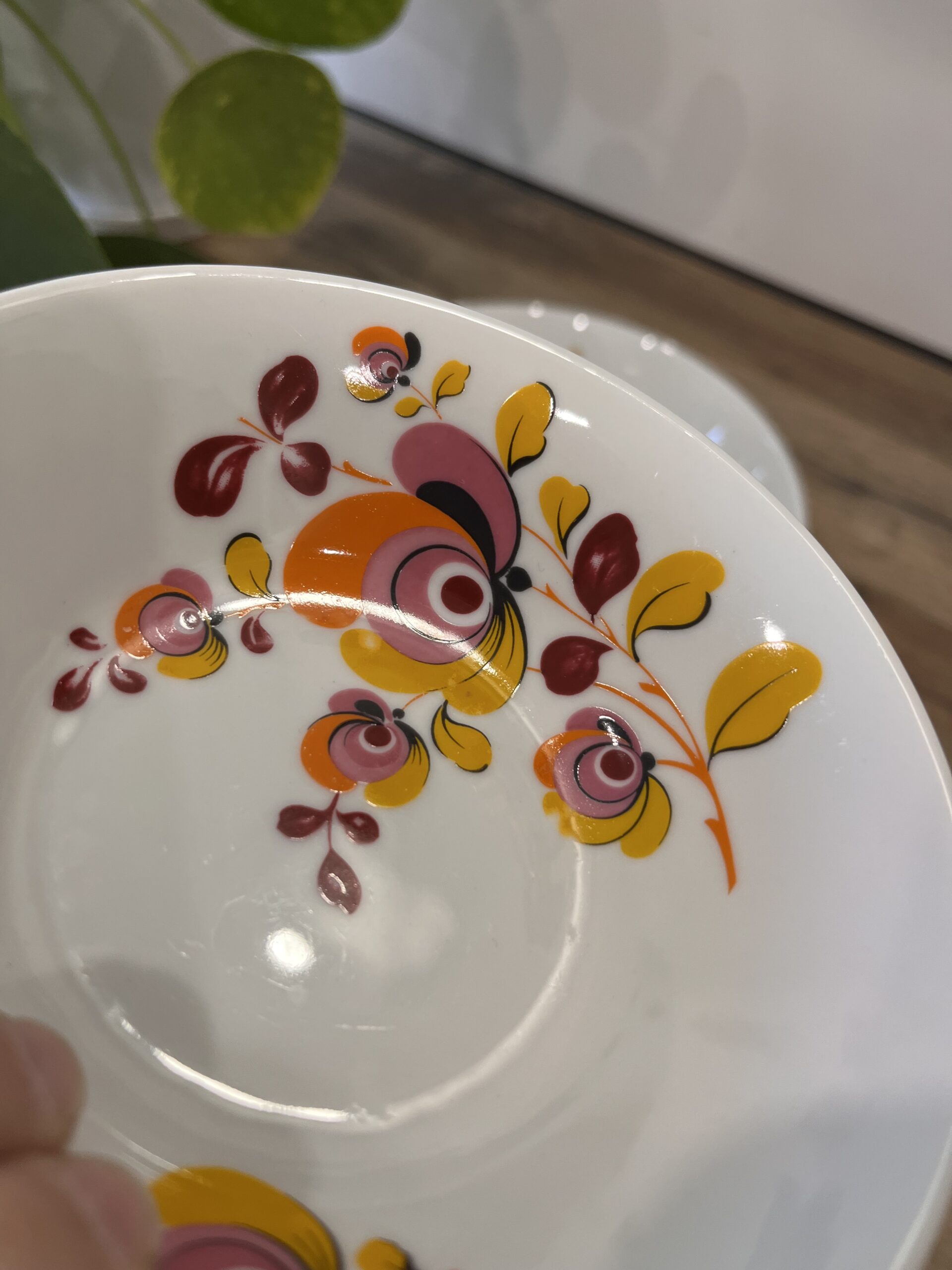 Ensemble plat creux et 8 ramequins motifs floraux 🍂🌸 – Image 4