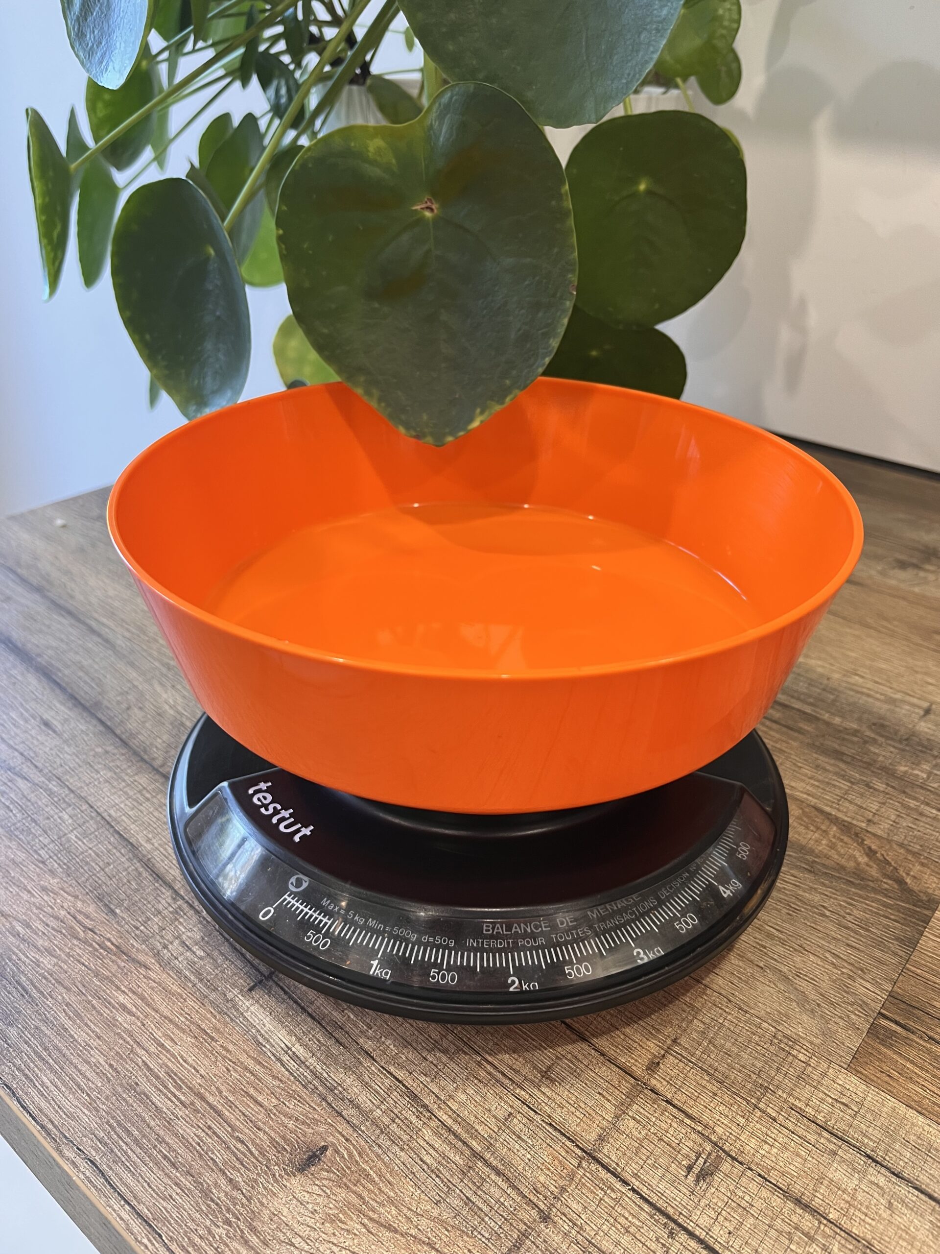 Balance de cuisine vintage Testut – Orange pop années 70