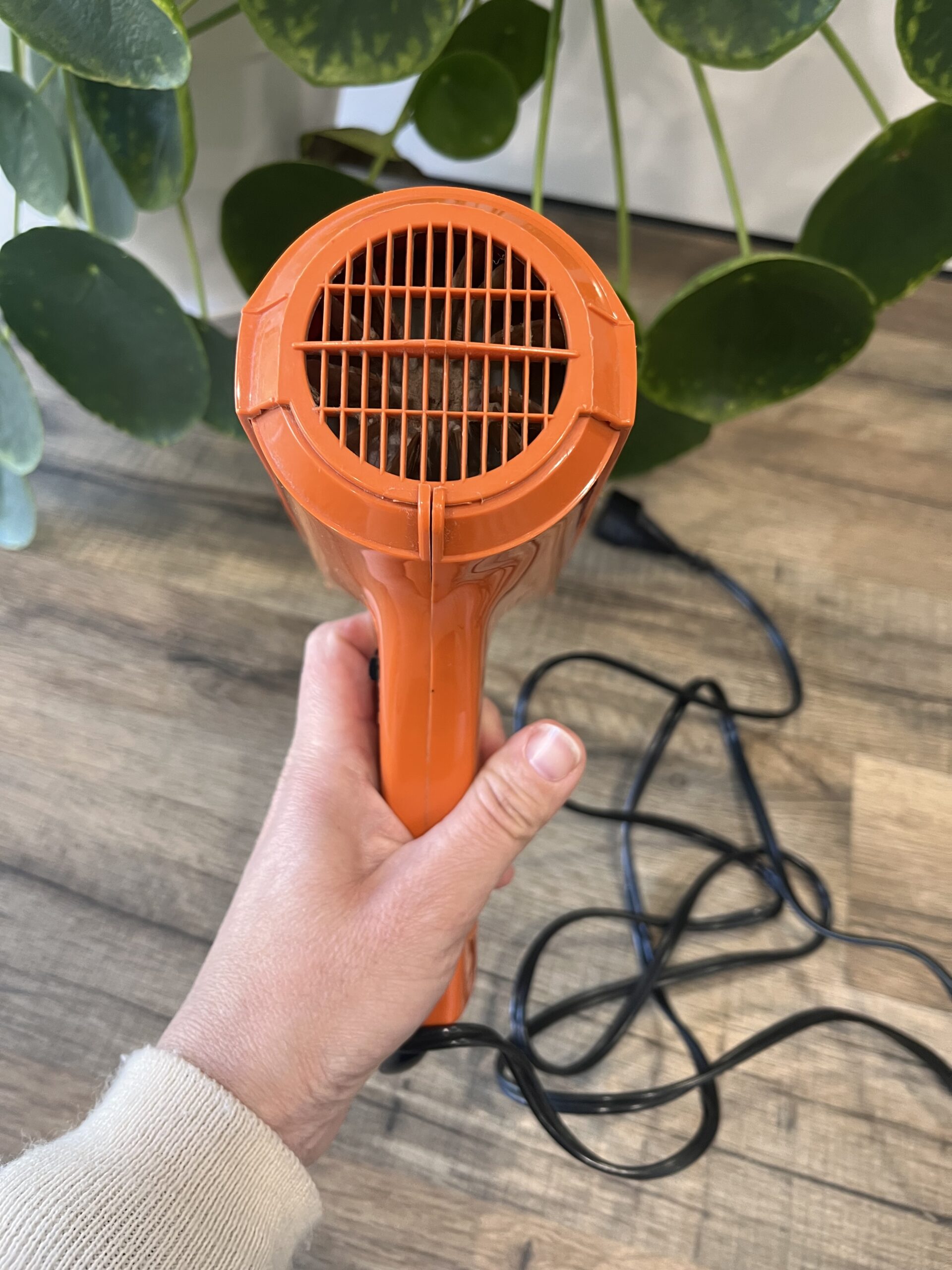 Sèche-cheveux Moulinex vintage orange – Image 5